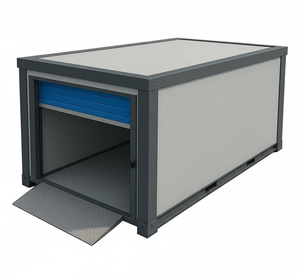 Stronghold X7 insulated self storage unit, 20ft equivalent Stronghold X7 insulated self storage unit at Boxxs Linlithgow, equivalent to a 20ft shipping container, ideal for Bo’ness and West Lothian customers